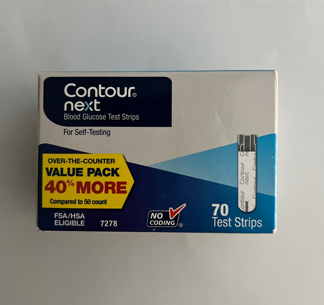 Contour Next Blood Glucose Test Strips 70ct