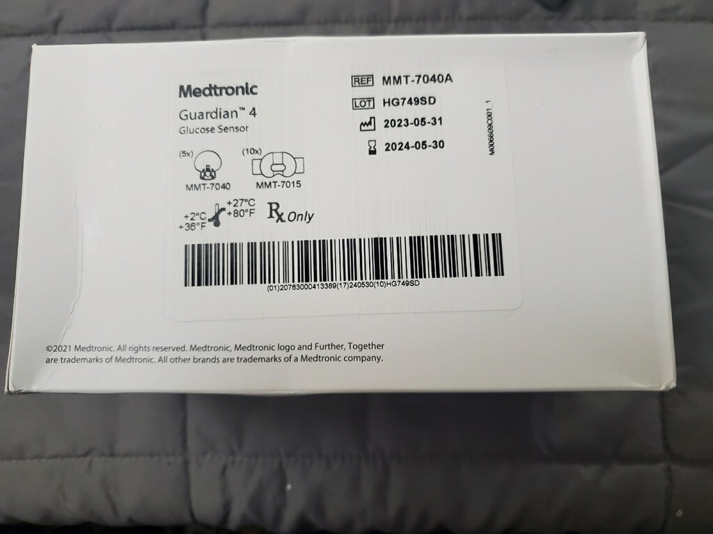 *Medtronic box of 5 Guardian 4 sensors - expired 2023/2024 dates